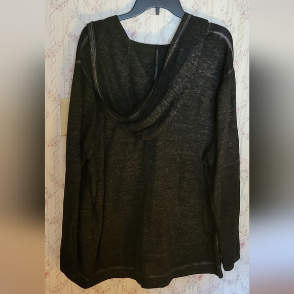 Dankin NOW Pullover Lightweight Jacket 3X (22w-24w) Charcoal Black - Picture 4 of 4